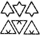 YXCCSE 6Pcs Magic Ball Rack Magic Rack Sheet, Pool Ball Rack Magic Rack Sheet Billiards Ball Rack Holder Sheet,Triangle Cue Accessorie 8, 9, and 10 Ball Combo Pack