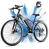 Misodo Electric Bike for Adults, 1500W Peak Mountain Ebike with 25 MPH, 65 Miles Range, 7 Speeds, 48V 10Ah Removable Battery 26" Ebike for Commute