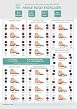 Ankle Foot Exerciser™ Workout Posters for Home - Strength Training Routine for Sprained Ankle - Plantar Fasciitis Stretcher, Ankle stabilizer, Foot Strengthener, Posture Corrector