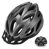 Zacro Adult Bike Helmet, CPSC Certified Safety Helmet for Men Women | Lightweight Bicycle Helmet with Removable Pads and Visor, Mountain Road Cycling Helmet for Adult, Black, 54-62 cm