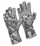Calamus SunArmor Fishing Gloves UPF 50+, UV Protection Fingerless Sun Gloves with Non-Slip Grip Palm, Breathable Quick-Dry Outdoor Fishing Gloves