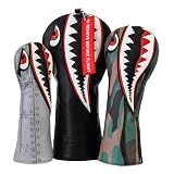 ZEETY Golf Head Covers, Driver 3 Wood Hybrid Headcover Set (Set)