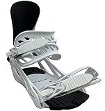 Chamonix Lognan Snowboard Bindings 2026 – All-Mountain, Medium Flex, 3D Profile Ankle Strap, Toe Cap Strap, Padded Baseplate, 2x4 & 4x4 Compatible, Unisex