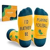 Zmart Pickleball Gifts for Women Men - Pickle Ball Gifts, Socks for Sports Lovers, Stocking Stuffers