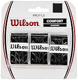 WILSON Sporting Goods Profile Tennis Racquet Over Grip, Black (WRZ4025BK)