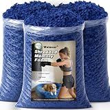 Welacer 15lbs Bean Bag Filler, Blue Memory Foam for Punching Bags