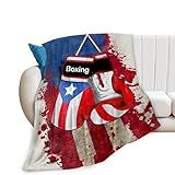 Boxing Blanket Boxing Gifts for Girls Boys Woman Man Boxing Lover Boxer Throw Blankets Soft Blanket Warm Fleece Flannel Plush Blankets for Bed Sofa Couch 40"x50"