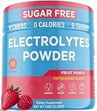Keto Vitals Keto Electrolytes Powder | Keto-Friendly Electrolytes with Potassium, Magnesium, Sodium, Calcium | Electrolytes Sugar Free | Supplement Energy Drink Mix | Zero Calories, Zero Carbs