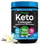 Orgain 10g Hydrolyzed Collagen Peptides Powder, Keto, Vanilla, 0.88lb