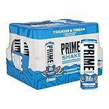 PRIME Shakes, Cookies & Cream, 32g Protein Shake for Muscle Support & Recovery, Ultra-Filtered Milk, Lactose Free, Low Sugar, Low Calorie, Ready to Drink, 11 fl oz, 12 Pack