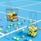 Tennis Ball Hopper - Dual-purpose Pickleball Ball Holder w Portable Design