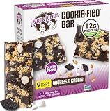 Lenny & Larry's Cookie-fied Protein Bar – Cookies & Creme Vegan Protein Bars 9x45g – Healthy Snacks with 12g Plant Protein & 5g Fiber – Gluten Free Power Bar, Non-GMO & Vegan