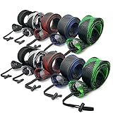 LERQDER Rod Sleeves Fishing Rod Sleeves Socks for Fishing Poles Fishing Rod Sleeves Rod Cover with Lanyard for Fly Fishing Rod,Casting Fishing Rod, Sea Fishing Rod