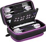 Casemaster by GLD Products Plazma Pro Dart Case Black with Amethyst Zipper and Phone Pocket