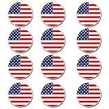 FINGER TEN Golf Ball Marker with Hat Clip or Marker Only (American Flag)