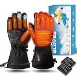 Heated Gloves for Women Men Waterproof Hand Warmers Winter Ski Gloves