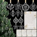 Kasyat 24 Christmas Employee Appreciation Gift Bulk Acrylic Hanging Ornament Lantern Pendant Ornaments for Christmas Tree Coworker Team Teacher Gift with Thank You Card Ribbon (Be Proud Sign)