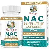 MARYRUTH'S NAC Supplement N-Acetyl Cysteine Capsules, Glutathione Precursor