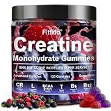 Creatine Monohydrate Gummies Complex 5000mg for Men and Women, Containing L-carnitine & Taurine, Build Muscle, Boost Energy, Faster Recovery, Sugar Free & Vegan, Raspberry & Blackberry, 120 Count