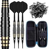 CyeeLife Professional Soft Tip Darts Set 18 Grams with 30 Extra Dart Tips and Gift Storage Box,Darts Plastic Tip