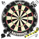 Viper by GLD Products Razorback Sisal Steel Tip Dart Board for Adults