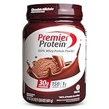 Premier Protein Powder, Chocolate Milkshake, 30g Protein, 1g Sugar, 100% Whey Protein, Keto Friendly, No Soy, Gluten Free, 24.5 oz (17 Servings)