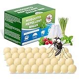 Elasound Mosquito Repellent Balls 36 Pack, Natural Botanical Mosquito Repellent Outdoor Patio, Baby & Kids Effective Safe, Long-Lasting Indoor & Outdoor Protection for Fishing, Yard, Camping & Travel