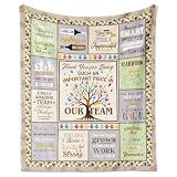 Paoeyty Employee/Coworker Appreciation Gifts Blanket 60"X50", Beige