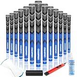CHAMPKEY Golf Grips 13 Pack | Come with Solvent,15 Tapes,Vise Clamp and Hook Blade | All Weather Control and High Feedback Golf Club Grips