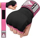 RDX Gel Boxing Hand Wraps Inner Gloves Men Women, Quick 100cm Long Wrist Straps, Elasticated Padded Fist Under Mitts Protection, Muay Thai MMA Kickboxing Martial Arts