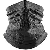 WTACTFUL Winter Neck Gaiter Neck Warmer Half Face Ski Mask Thermal Cover Shield for Cold Weather Windproof Tube Bandana Balaclava for Running Skiing Snowboarding Cycling Motorcycle Riding All Black