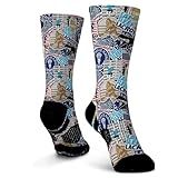 ChalkTalkSPORTS Lacrosse Performance Mid-Calf Socks - LAX Life - Graphic Flex Lacrosse Socks - Adult