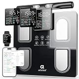 Arboleaf 8-Electrode Body Composition Scale with Handle Display, Black