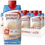Premier Protein Shake, Vanilla, 30g Protein, No Added Sugar, 24 Vitamins & Minerals to Support Immune Health, 11 fl oz, 12 Pack