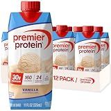 Premier Protein 30g High Protein Shake, Vanilla, 12 Pack