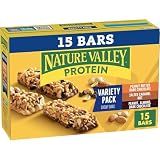 Nature Valley Variety Pack Protein Chewy Granola Bar, Gluten Free, 15 ct