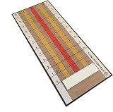 Baseball/Softball Dual Purpose Instructional Pitching Mat | Mound Overlay Stance & Stride Throwing Trainer with Power Lanes & Pitching Rubber | Beginning Pitcher | Stride Right Mats