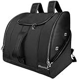 OutdoorMaster Boot Bag POLAR BEAR - 50L Ski Boots and Snowboard Boots Bag, Excellent for Travel with Waterproof Exterior & Bottom - for Men, Women and Youth - Dark Black