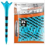 Full Choice 100 Pack（3-1/4"） Plastic Golf Tees, Designed to Reduce Friction and Side Spin, Blue