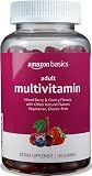 Amazon Basics Adult Multivitamin Gummies, Mixed Berry & Cherry Flavors, 150 Count, 75-Day Supply, Pack of 1 (Previously Solimo)