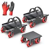 Snowmobile Dolly Heavy Duty with 3 Inch Caster Wheels V-Slide Steel Dollies