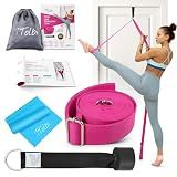 Leg Stretcher Strap with Door Anchor and Resistance Band, Splits Trainer