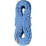 VEVOR 10.2mm Dynamic Climbing Rope, 60M(197ft) Outdoor Rock Climbing Rope 25KN Breaking Tension, Stretchable Fiber Rope for Escape, Rappelling, Fire Rescue, Blue