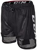 CCM Men's Loose Fit Hockey Mesh Jock Shorts with Sock Tabs Size Senior (US, Alpha, X-Large, Regular, Regular) Black