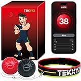 TEKXYZ® Reflex Ball with Counter App & Online Community, 2 Difficulty Levels Boxing Ball with Headband, Perfect for Reaction, Agility, Punching Speed, Fight Skill & Hand Eye Coordination Training