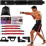 150lbs Boxing Resistance Bands Set with Belt & Wrist/Ankle Straps for MMA