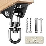 Aisto Heavy Duty Swing Hangers for Wooden Sets 2000 LB Capacity Hammock Hanger 360 Swivel Stainless Steel Swing Hardware Accessories 1 Packs for Porch Playground Yoga Heavy Bag