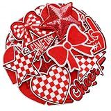 Xandova Red Cheer Iron on Patches, Football Patches for Clothes Trucker | Iron-On Or Sew-On, for Sport Fan DIY Craft