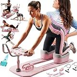 Spine Twist & Stretch Trainer Pilates (𝟓-𝟏𝟎 𝐃𝐄𝐋𝐈𝐕𝐄𝐑𝐘) Crawling Training Machine Spine Twist Stretch Trainer Waist Twist Machine with Counter 3 Adjustable Height LED Counter Detachable Pink