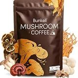 Mushroom Coffee, Instant Coffee Blend, 6 Adaptogenic Mushrooms, 30 Servings